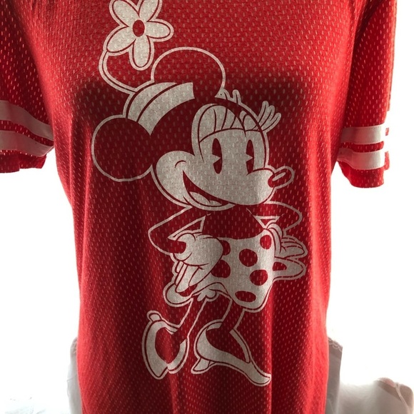 DISNEY MINNIE MOUSE XL red ringer t-shirt vintage - Picture 2 of 6